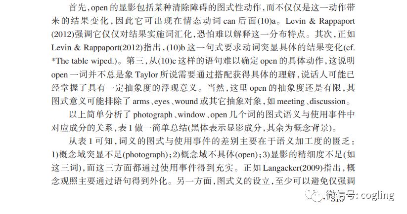 词义：使用印记与图式浮现