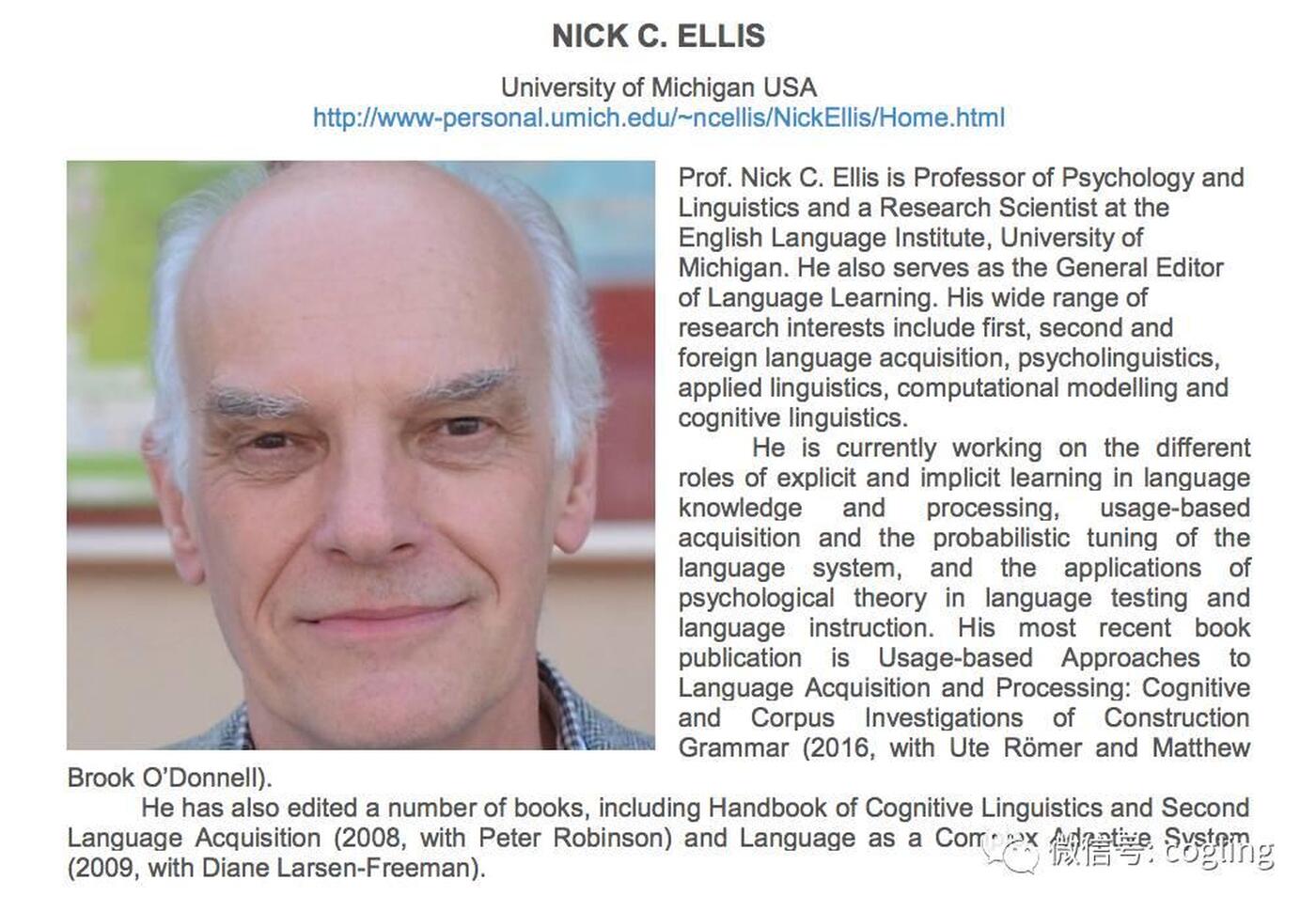 ICLC14视频| USAGE-BASED APPROACHES TO LANGUAGE, L.A., AND L.P.